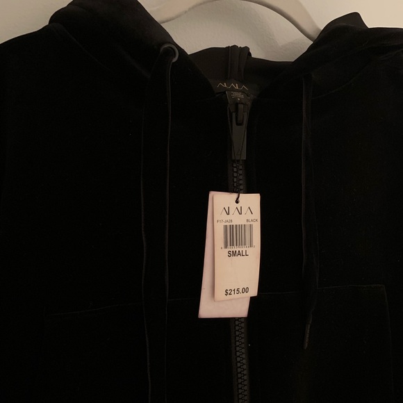 Alala Velvet Cropped Hoodie - Picture 3 of 4